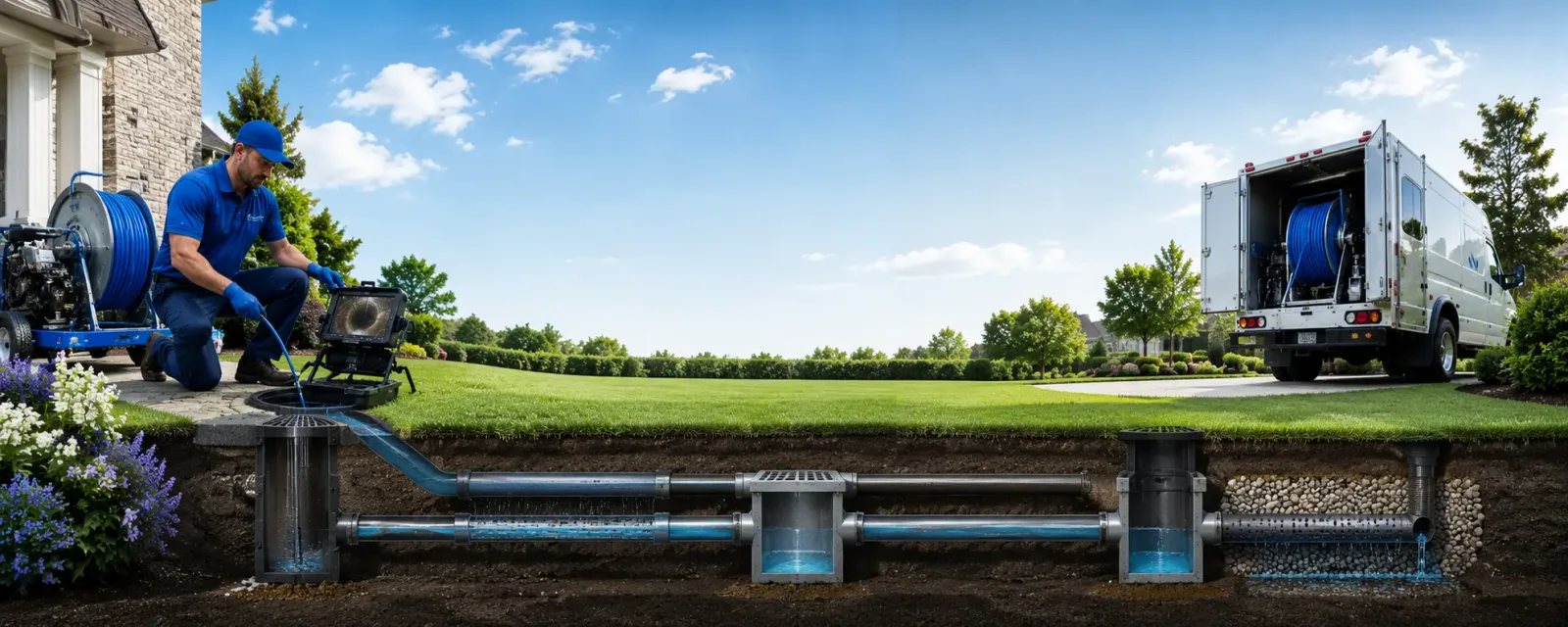 Outdoor drain cleaning information for Linville, VA
